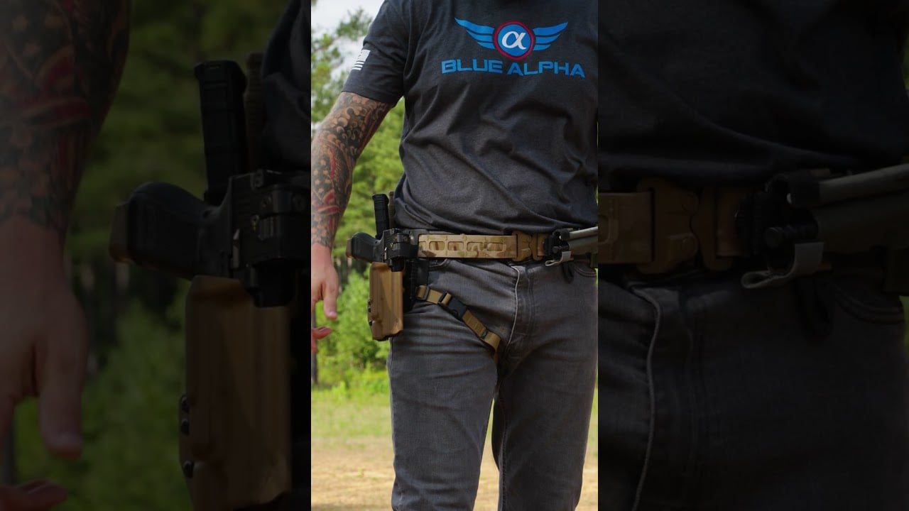 Thigh Strap | Keeps Holster Steady, Minimizes Movement | Ensures Comfort & Stability | Blue Alpha